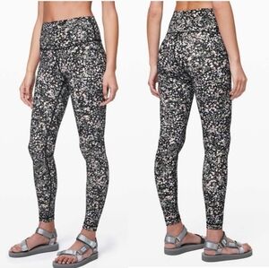 Lululemon Womens Wunder Under High Rise Legging Sz 6 28" Luxtreme Floral Spritz